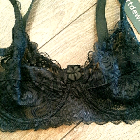 Black Lace Lingerie 2 Piece Set - Picture 2 of 4